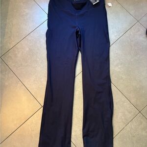 GAPFit XL Tall Recycled Power Flare Compression Leggings - Deep Blue